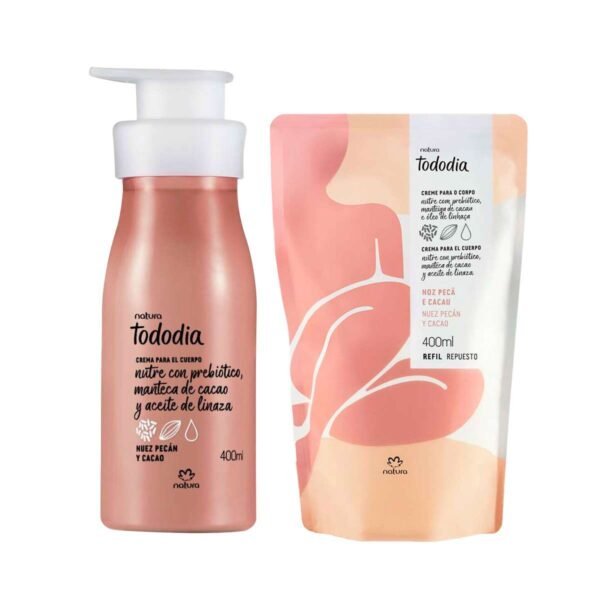 Kit Tododia Nuez Pecán: Crema Corporal + Repuesto