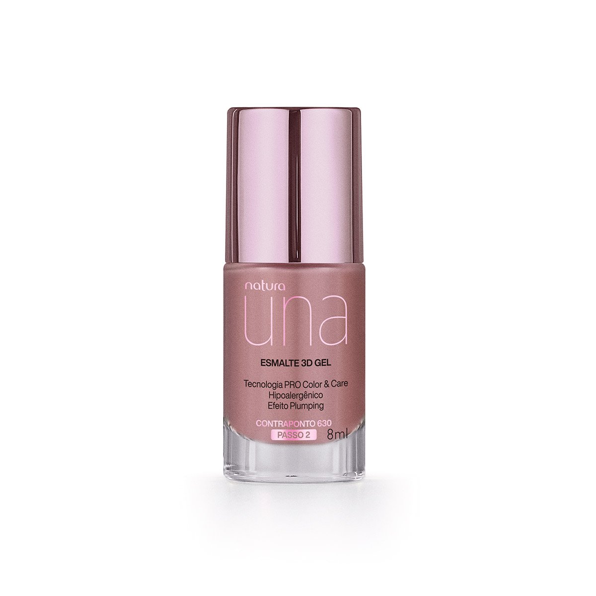 Esmalte 3D Gel Una 8 ml Tono Contraponto 630