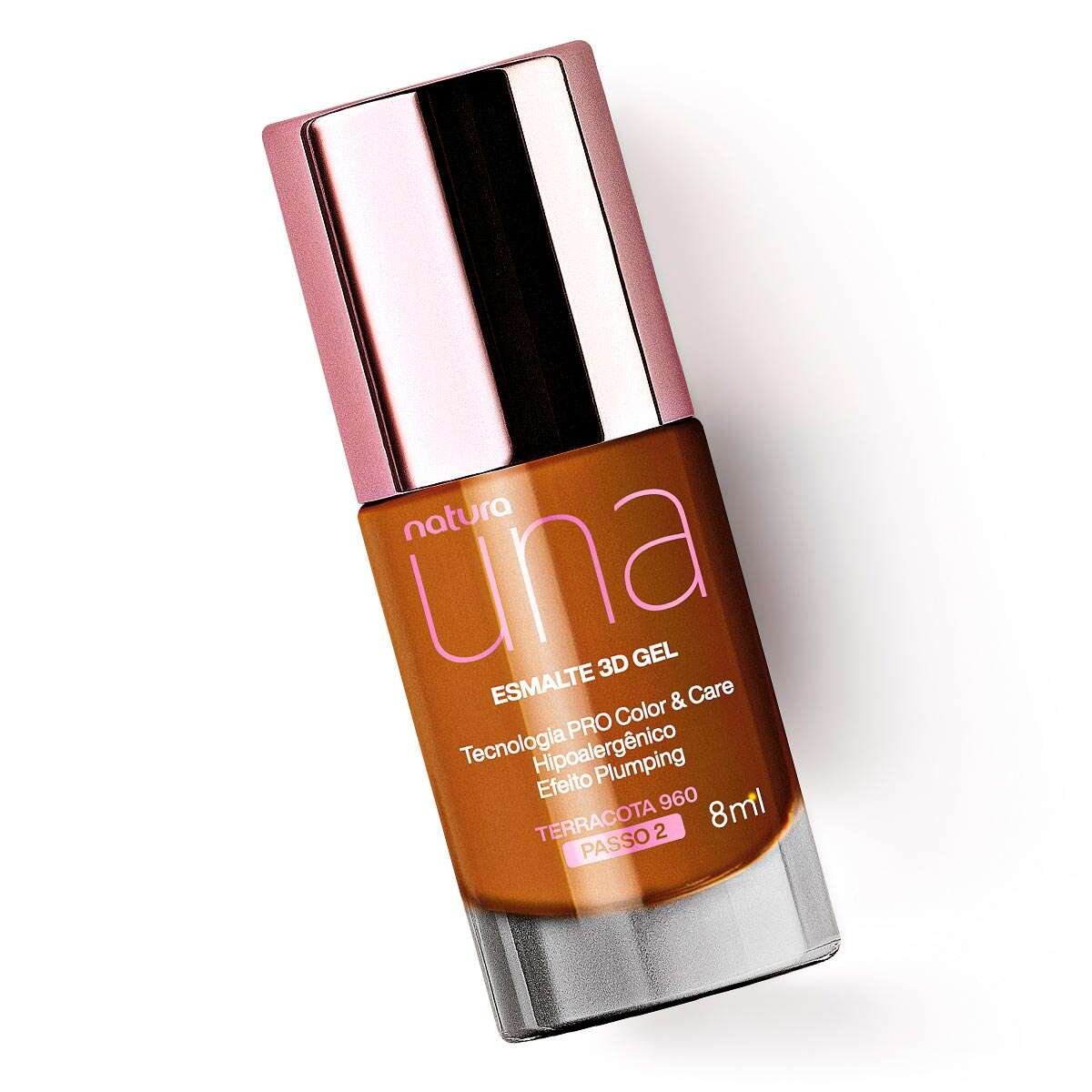 Esmalte 3D Gel Una 8 ml Tono Terracota 960 - Imagen 3