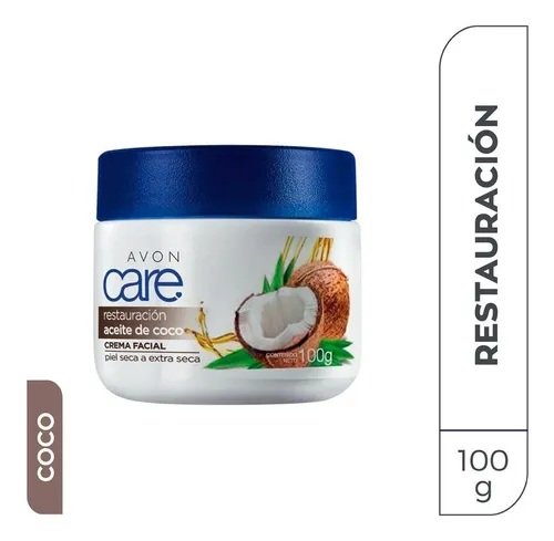 Crema Facial Hidratante Con Aceite De Coco Avon Care 100g