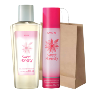 Set x 2 - Rutina Sweet Honesty Avon + bolsa kraft de Regalo